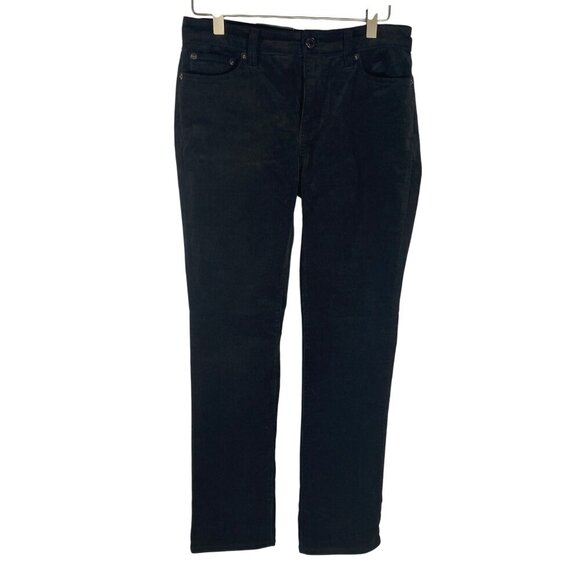 Lauren Ralph Lauren Womens Mid-Rise Black fine corduroy Straight Leg Pants 6P - Picture 1 of 11